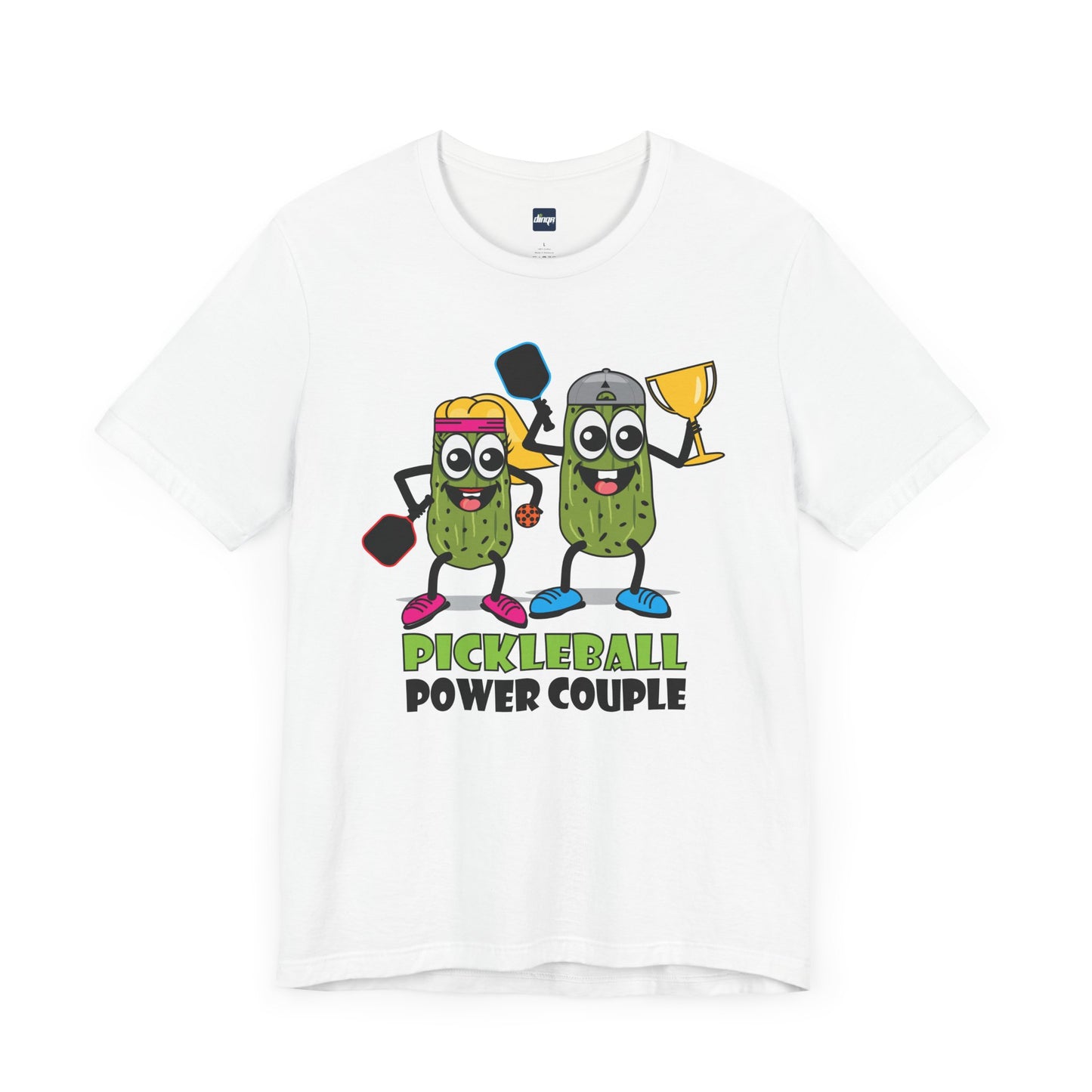 Pickleball Power Couple Tee - Fun Unisex Jersey Short Sleeve T-Shirt for Sports Lovers