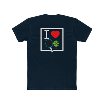 I HEART Pickleball's Unisex Cotton Crew Tee | Perfect Gift for Ping Pong Lovers | Casual Comfort