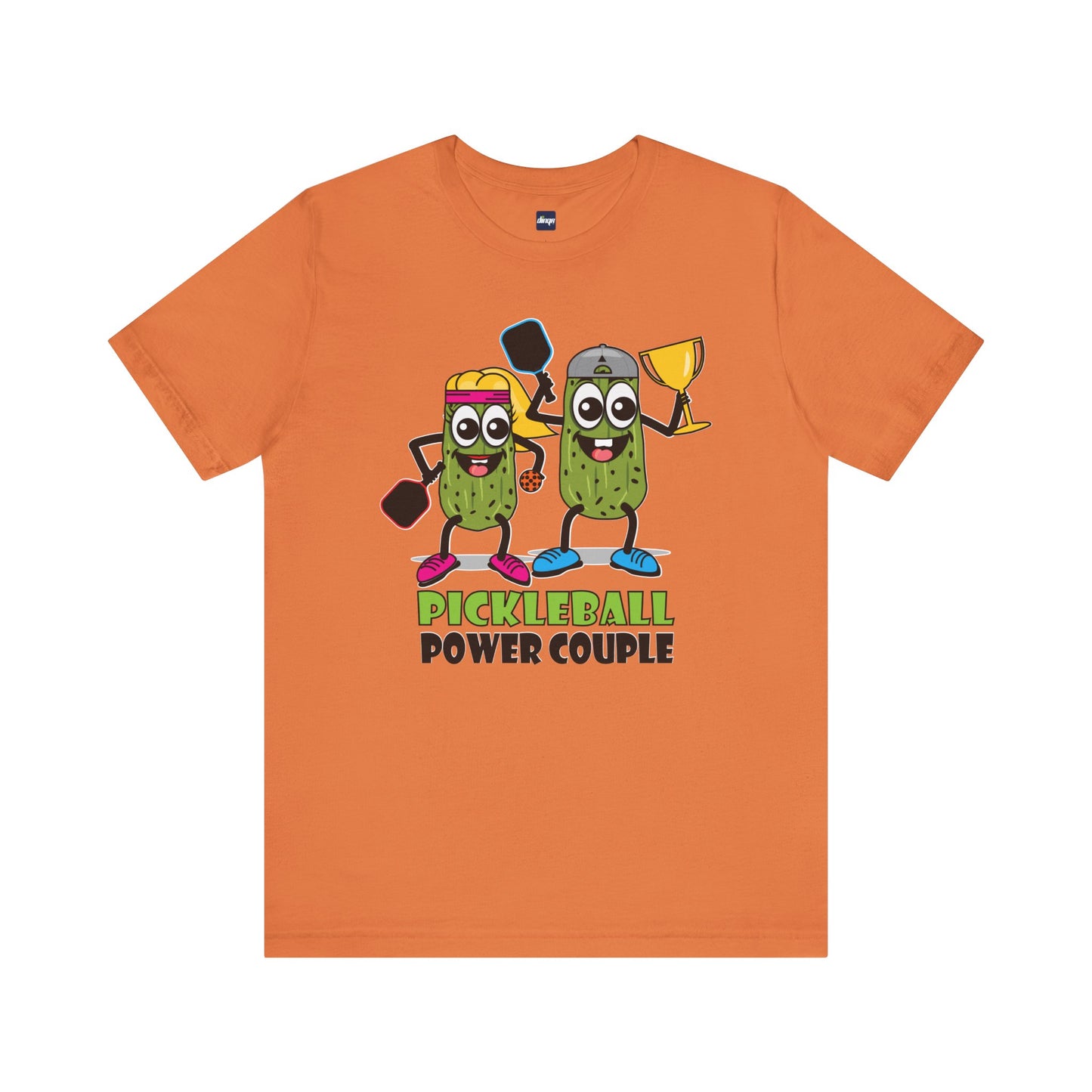 Pickleball Power Couple Tee - Fun Unisex Jersey Short Sleeve T-Shirt for Sports Lovers