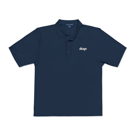 Stylish Unisex DINQR Polo Shirt - Embroidered Design for Casual or Business Wear