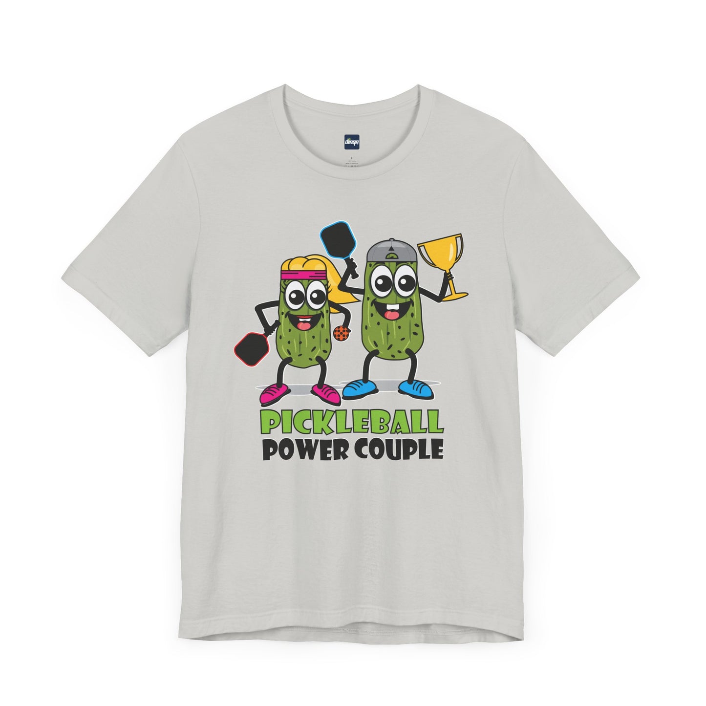 Pickleball Power Couple Tee - Fun Unisex Jersey Short Sleeve T-Shirt for Sports Lovers