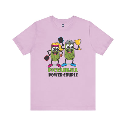 Pickleball Power Couple Tee - Fun Unisex Jersey Short Sleeve T-Shirt for Sports Lovers