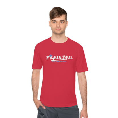 Unisex Moisture Wicking Tee - 'Pickleball Where I Make My Net Worth'