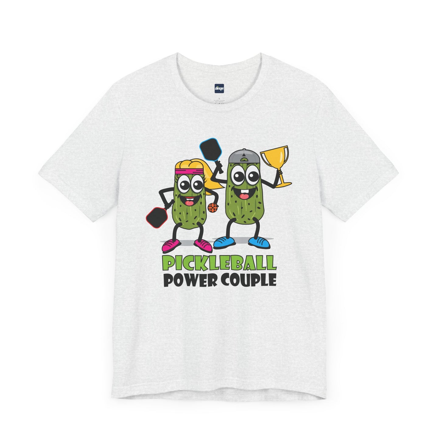 Pickleball Power Couple Tee - Fun Unisex Jersey Short Sleeve T-Shirt for Sports Lovers