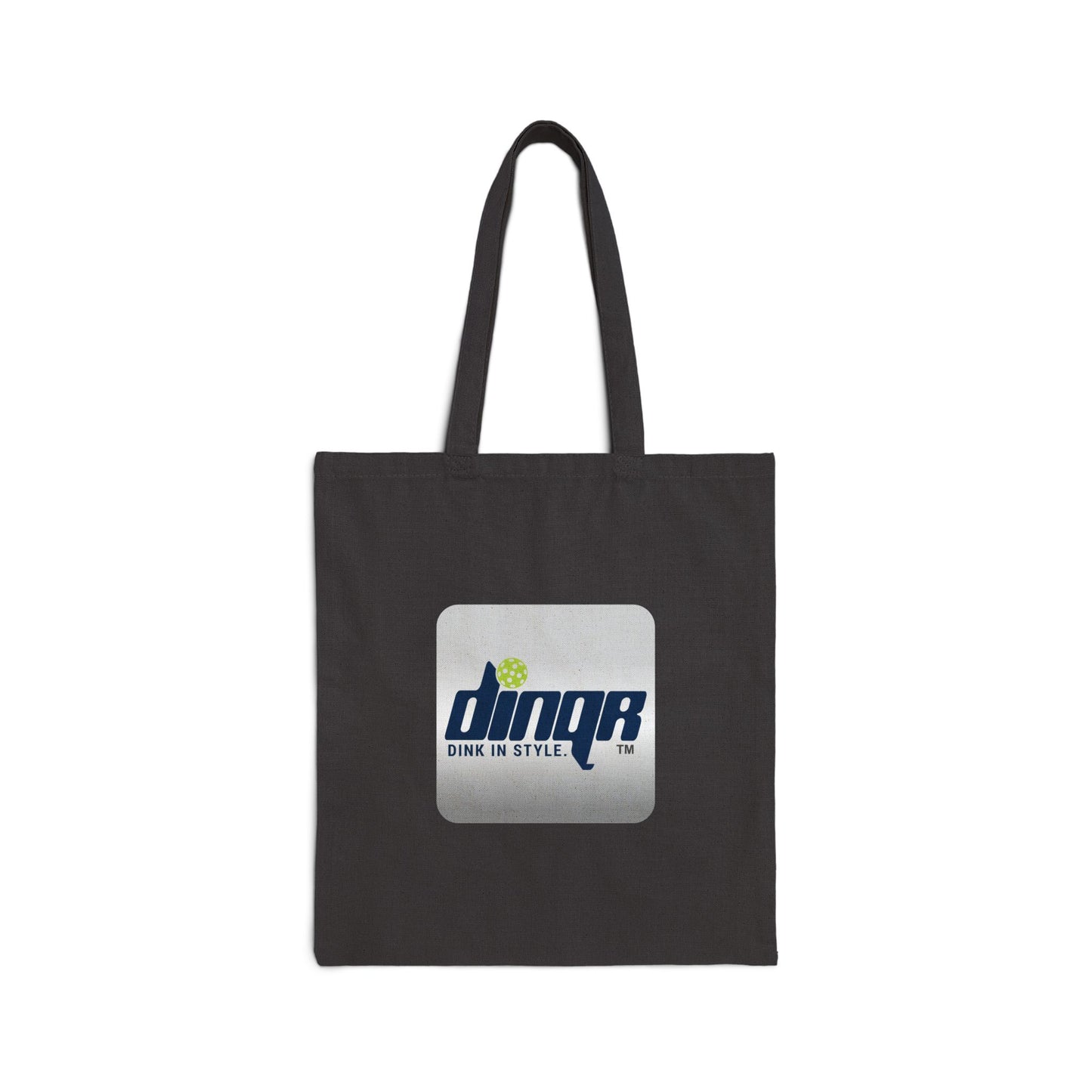 Eco-Friendly Cotton Canvas Tote Bag with DINQR Logo - Perfect for Shopping & Everyday Use