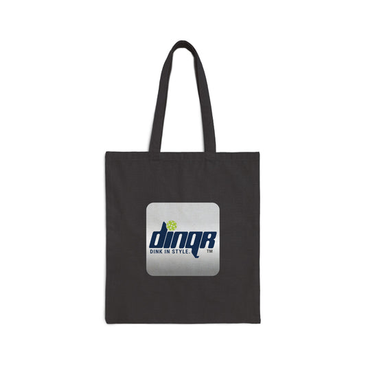 Eco-Friendly Cotton Canvas Tote Bag with DINQR Logo - Perfect for Shopping & Everyday Use