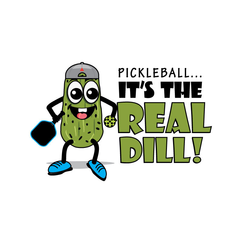 Pickleball T-Shirt - It's the Real Dill! Unisex Garment-Dyed Tee