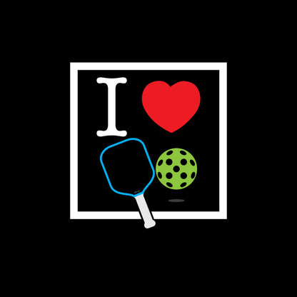 I HEART Pickleball's Unisex Cotton Crew Tee | Perfect Gift for Ping Pong Lovers | Casual Comfort