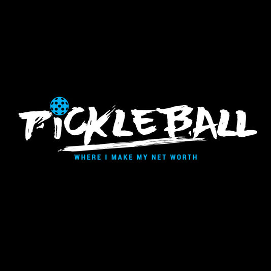 Unisex Moisture Wicking Tee - 'Pickleball Where I Make My Net Worth'