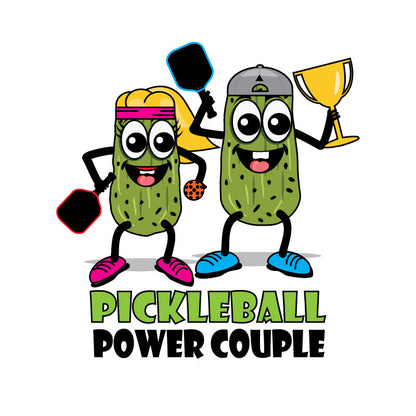 Pickleball Power Couple Tee - Fun Unisex Jersey Short Sleeve T-Shirt for Sports Lovers