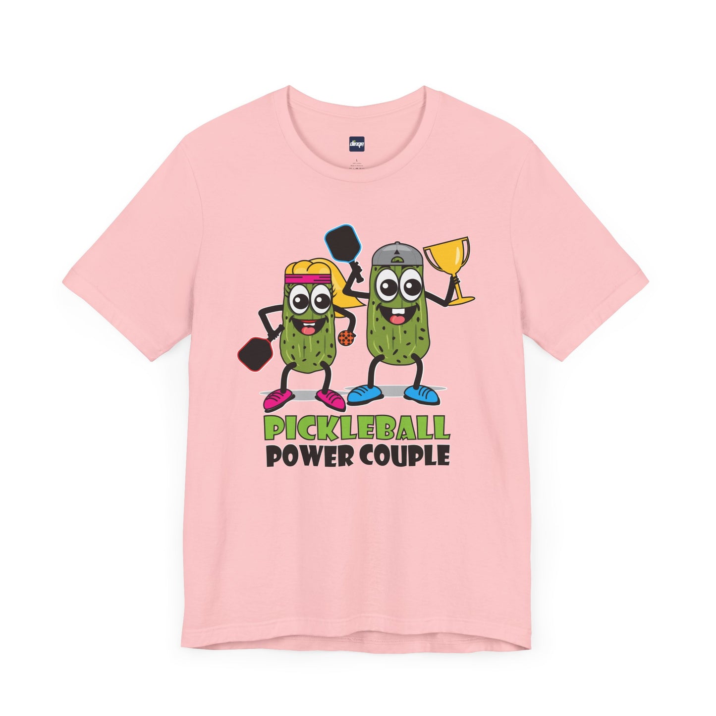 Pickleball Power Couple Tee - Fun Unisex Jersey Short Sleeve T-Shirt for Sports Lovers