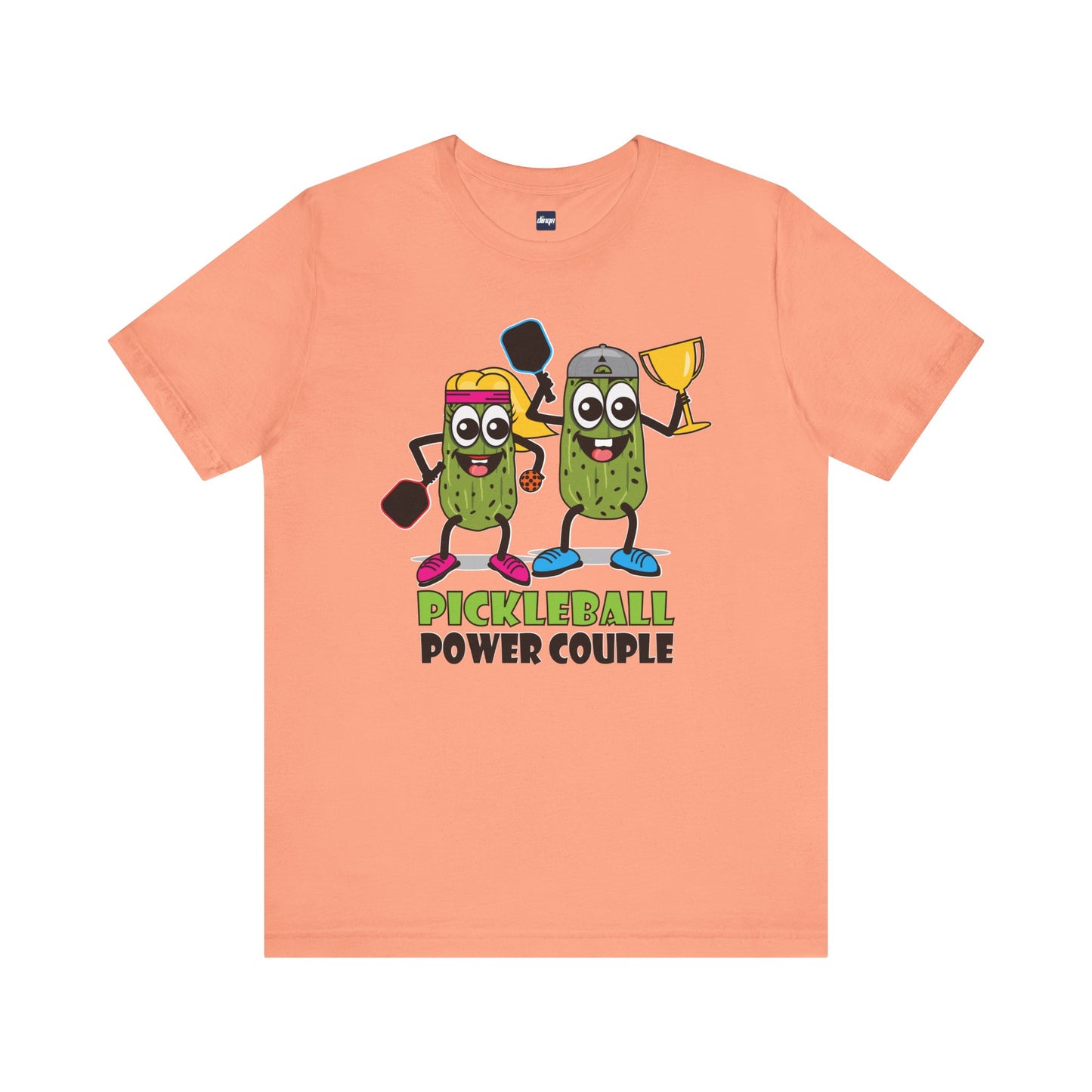 Pickleball Power Couple Tee - Fun Unisex Jersey Short Sleeve T-Shirt for Sports Lovers