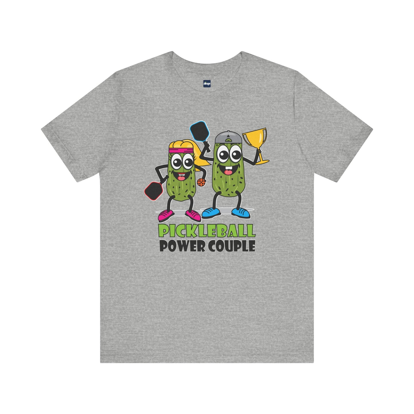 Pickleball Power Couple Tee - Fun Unisex Jersey Short Sleeve T-Shirt for Sports Lovers