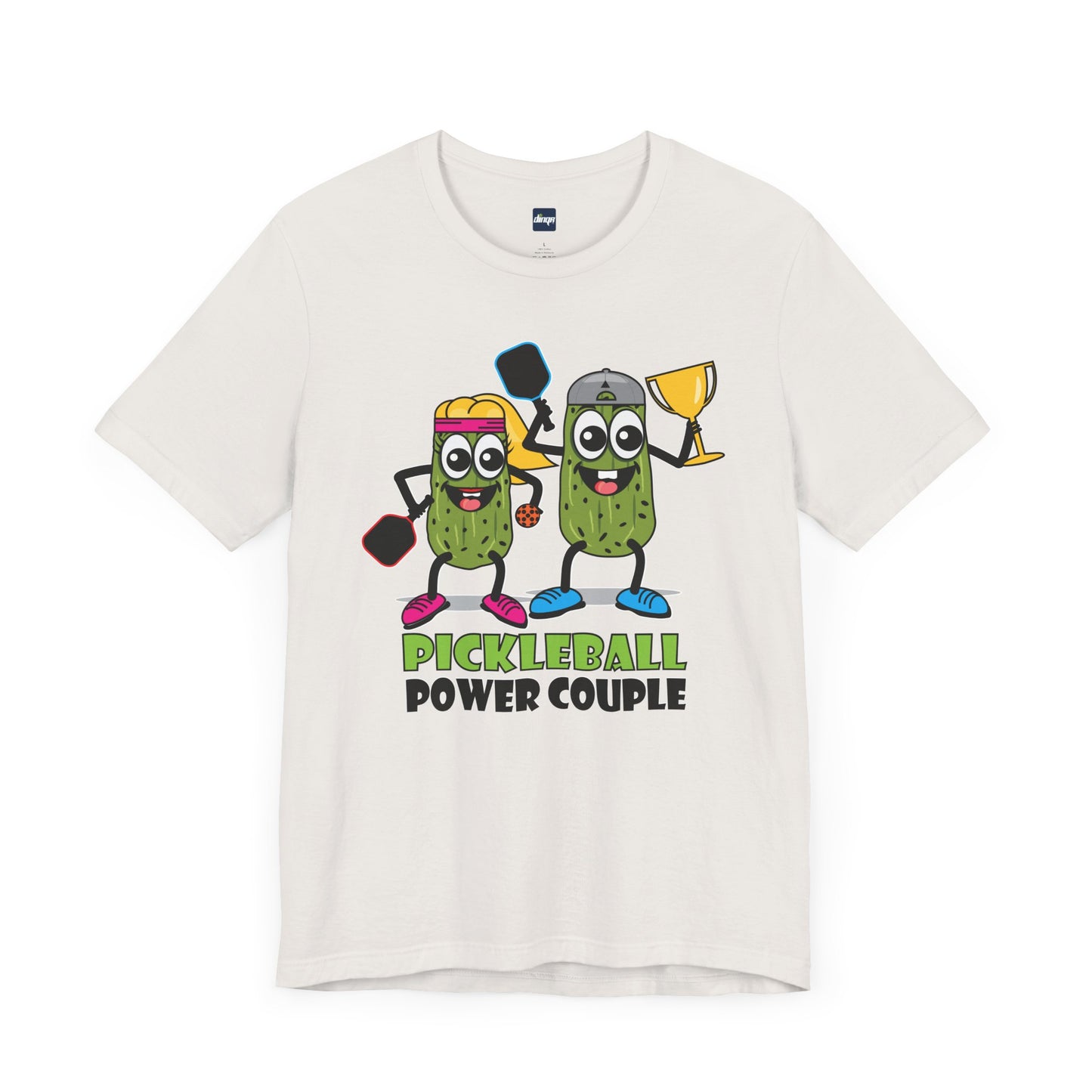 Pickleball Power Couple Tee - Fun Unisex Jersey Short Sleeve T-Shirt for Sports Lovers