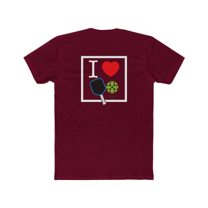 I HEART Pickleball's Unisex Cotton Crew Tee | Perfect Gift for Ping Pong Lovers | Casual Comfort