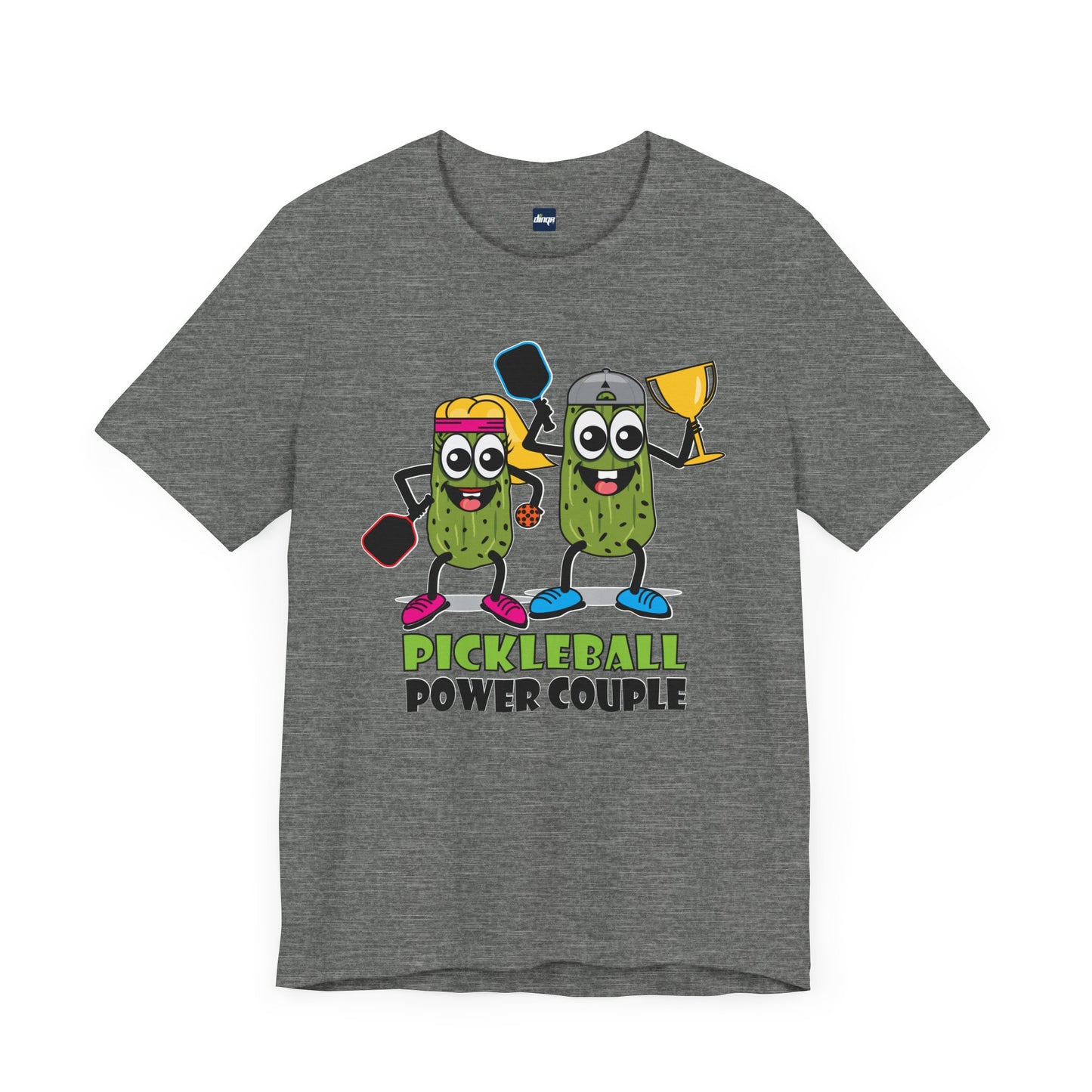 Pickleball Power Couple Tee - Fun Unisex Jersey Short Sleeve T-Shirt for Sports Lovers