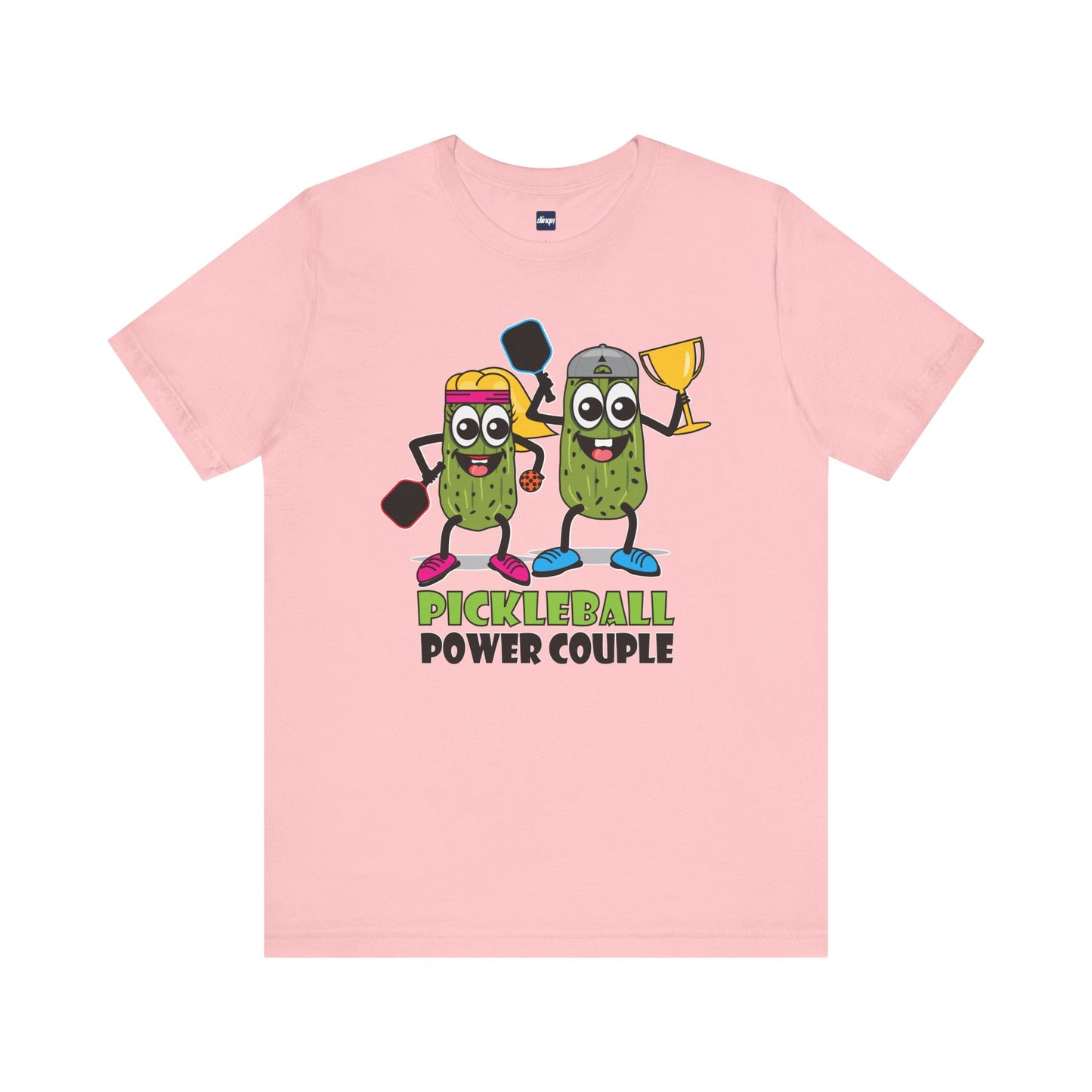 Pickleball Power Couple Tee - Fun Unisex Jersey Short Sleeve T-Shirt for Sports Lovers