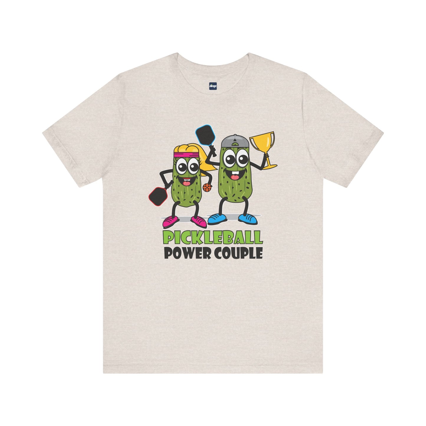 Pickleball Power Couple Tee - Fun Unisex Jersey Short Sleeve T-Shirt for Sports Lovers