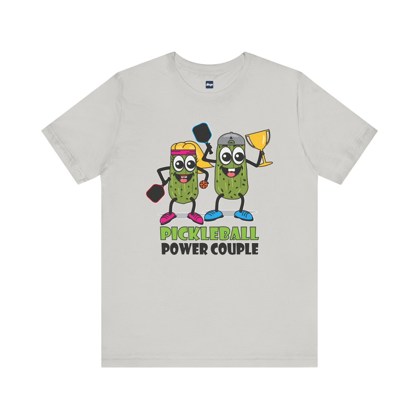 Pickleball Power Couple Tee - Fun Unisex Jersey Short Sleeve T-Shirt for Sports Lovers