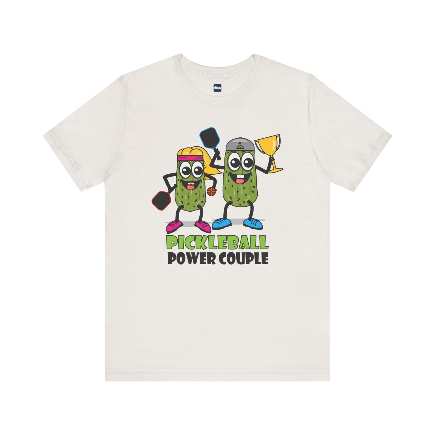 Pickleball Power Couple Tee - Fun Unisex Jersey Short Sleeve T-Shirt for Sports Lovers